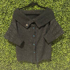 Button up black cardigan